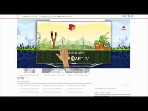HTML5 game banners : Angry bird - IAB rising starts rich media interactive game