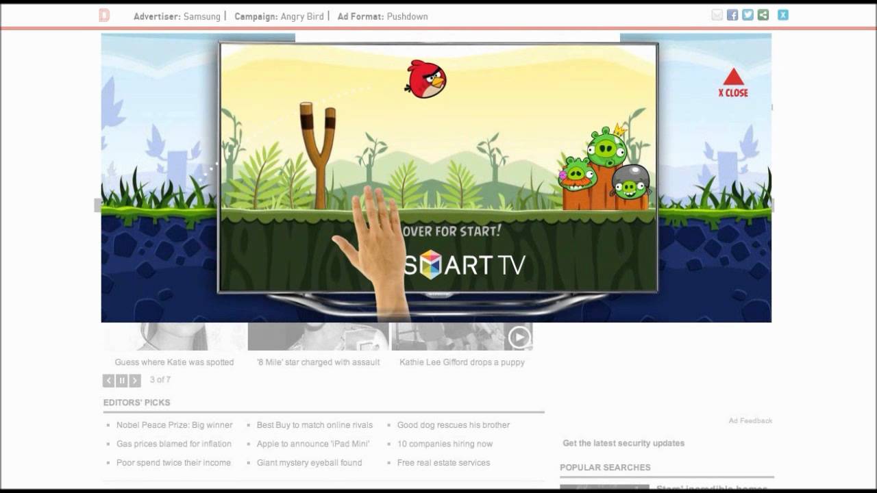 Html5 Game Banners Angry Bird Iab Rising Starts Rich Media