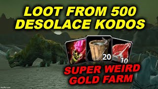 Loot From 500 Kodo Beasts World Of Warcraft Clic Low Level D Farm