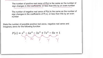 Algebra 2 - Roots and Zeros