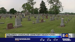 Elwood cemetery vandalized by children