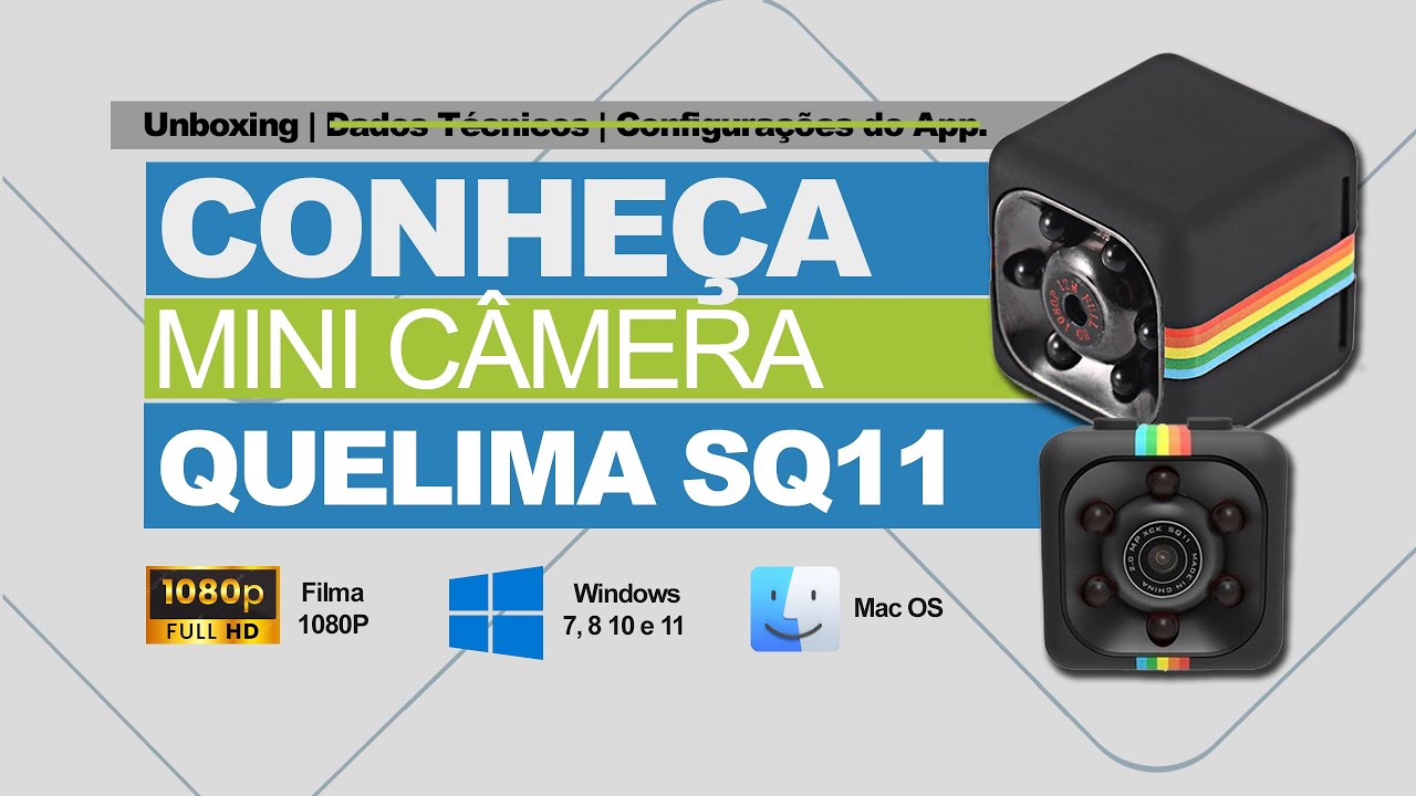 Mini Câmera Quelima SQ11 - Apresentção. - YouTube