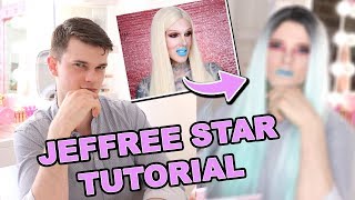 I FOLLOWED A JEFFREE STAR MAKEUP TUTORIAL!!  *crazy transformation*