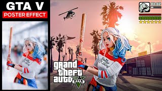 GTA V Poster Effect in PicsArt | Instagram Reels GTA Effect | Mobile Photo Editing screenshot 1