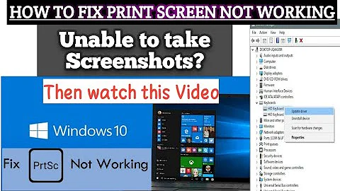 How to fix print screen not working on window 10 | Unable to take Screenshot | Best Solution