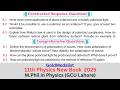 Chapter 8 Constructed Response And Comprehensive Questions | Class 11th Physics New Book 2025