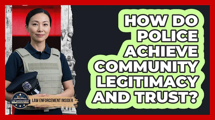 How Do Police Achieve Community Legitimacy and Trust?
