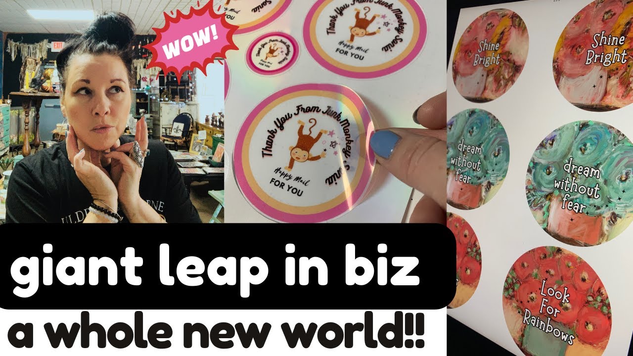 Making My Art Into STICKERS!!⭐️ Daily Shoplife Vlog YouTube