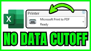 How To SAVE Excel As PDF Or Print Without Cutting Off Data (QUICK & EASY) 2026