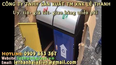 NƠI BÁN THÙNG RÁC CÔNG VIÊN GIÁ SỈ RẺ TPHCM