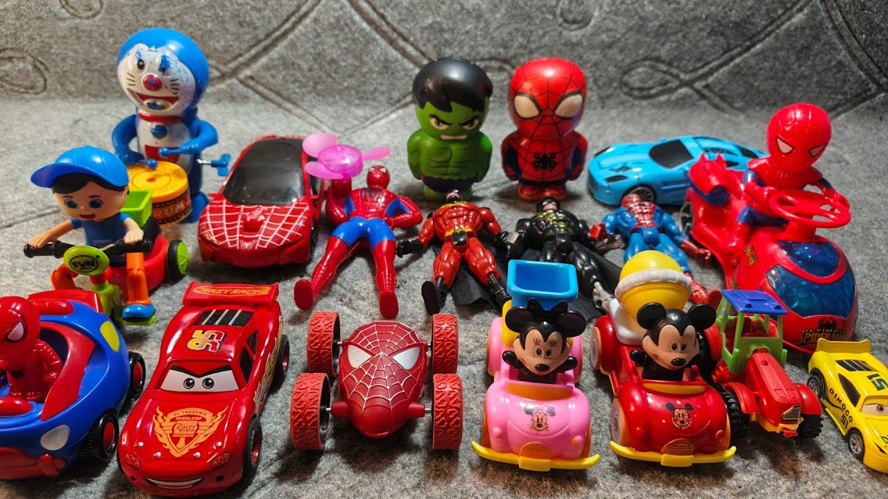  5 minute exciting Spider Man series toy Unboxing, marvel hero characters, popular figures. action