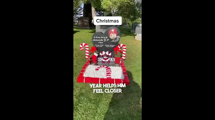 This dad decorates his daughter's grave for Christmas every year ❤️