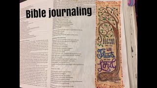 Bible journaling Jeremiah 17:7