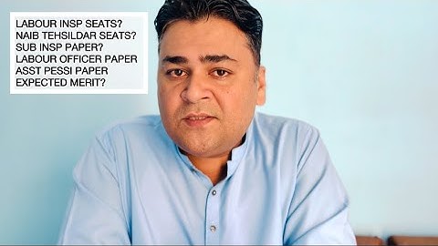 Great news?/Labour insp Seats/Naib Tehsildar seats?/sub insp paper/asst pessi paper?/merit?