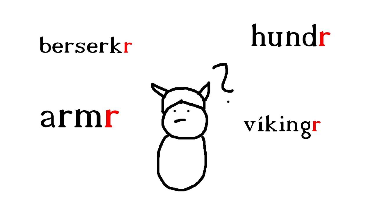 Wieso enden so viele altnordische Wörter auf -r?