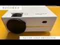 Small native 1080P projector with wireless screen mirroring - Works with iPhone, Rovomko on amazon