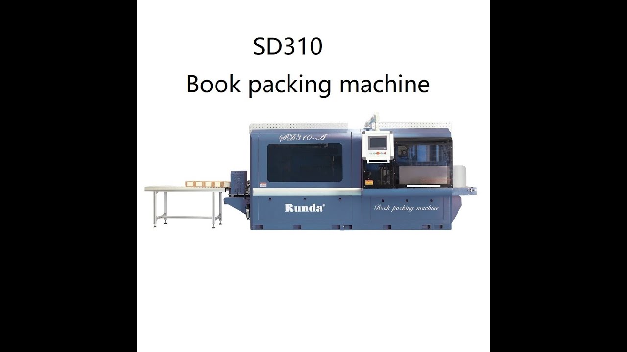 310 book packing machine by kraft paper - YouTube