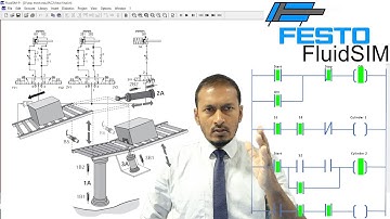 PLC Ladder Logic programing using Festo FluidSim