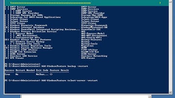 Installing roles or features  2 power shell and cmd