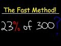 How To Find The Percent of a Number Fast!
