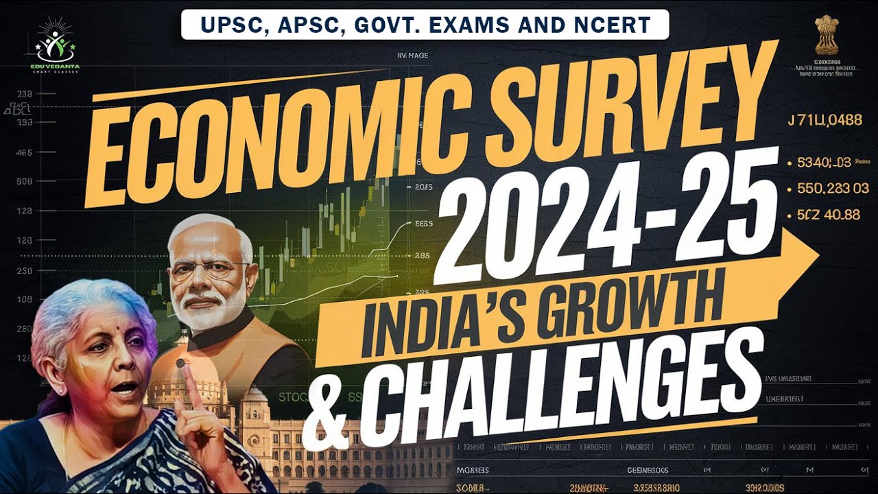 ECONOMIC SURVEY 2024-25 | Explained in 5 mins | Key Highlights & Detailed analysis| Edu Vedanta