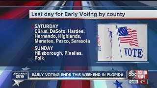 The last weekend before Election Day