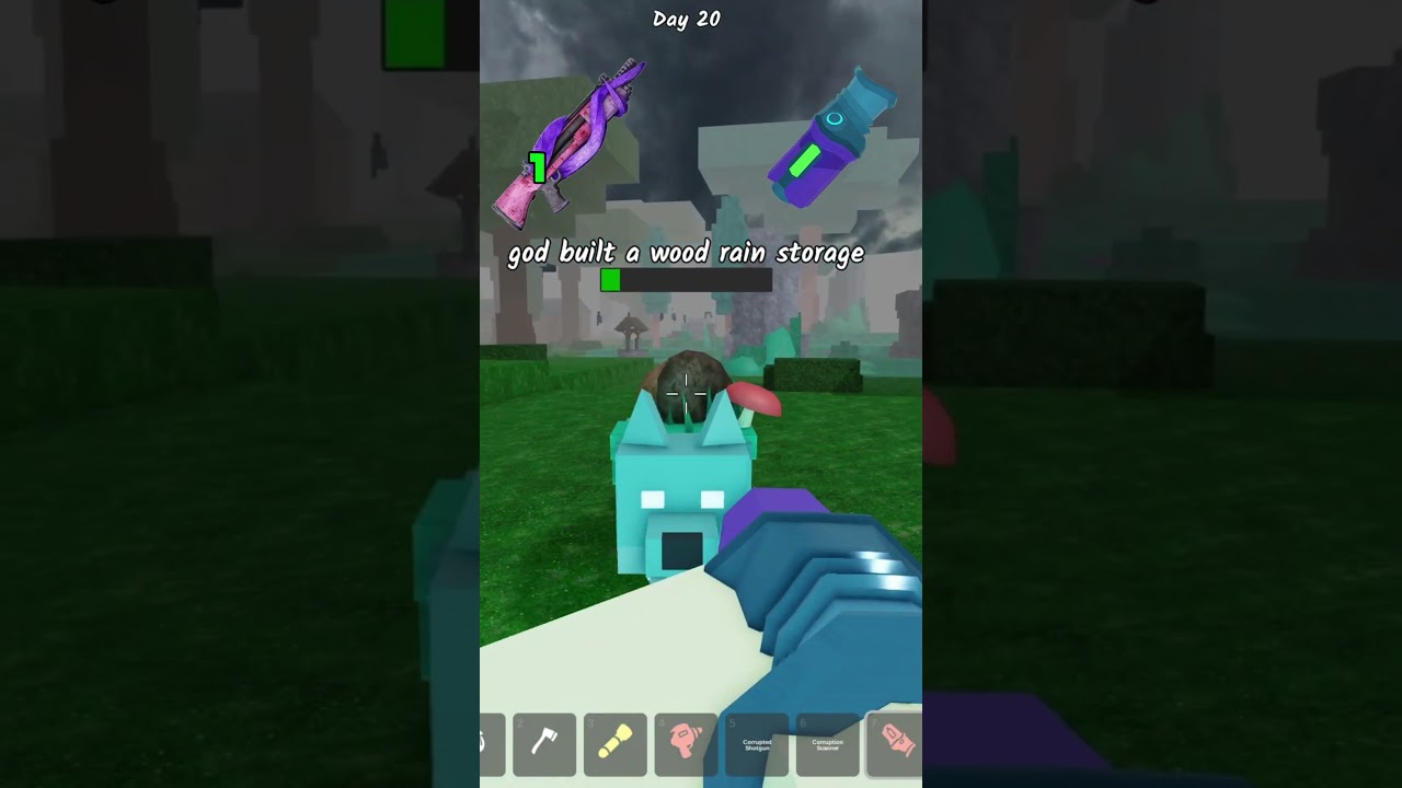 Лазерная пушка против испорченного дробовика 🔫 99 ночей в лесу 