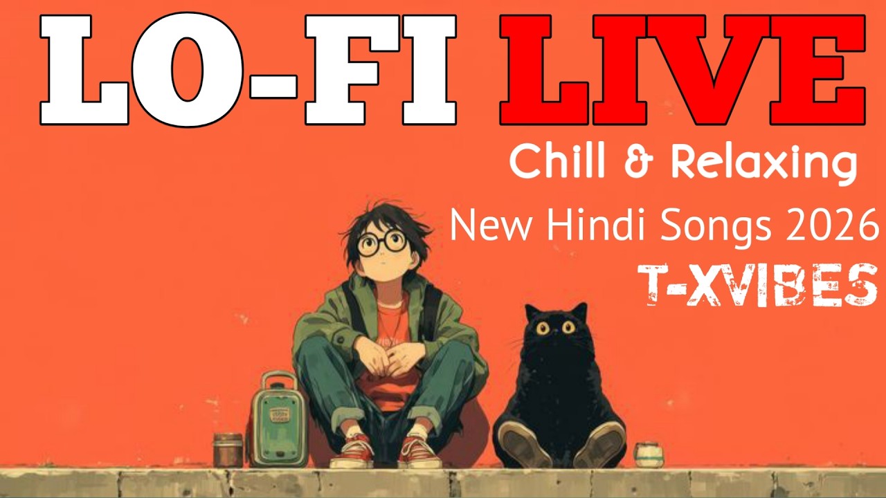 LoFi Live Radio 24/7 🔴 New Hindi Songs 2026 | Chill, Study, Relax | T-Vibes