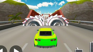 NEW DEADLY RACE #1 Speed Green Car Bumps Challenge 3d Gameplay Android IOS