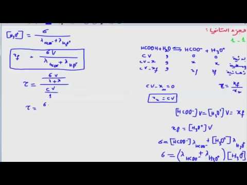 الحلقة 6 تفاعل حمض مع الماء الموصلية   2013