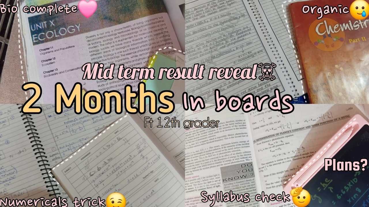 Life update,syllabus check,mid term result reveal,plans,roadmap,tricks🫡🩷/12th grader/2 month left🥲