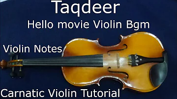 Taqdeer | Hello movie Violin #carnatic #violin #violin #taqdeer #hello #violin #bgm