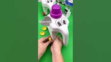 Cách làm những chú voi con tái chế từ chai nhựa nước giặt booster #nghia_odin_diy #shorts