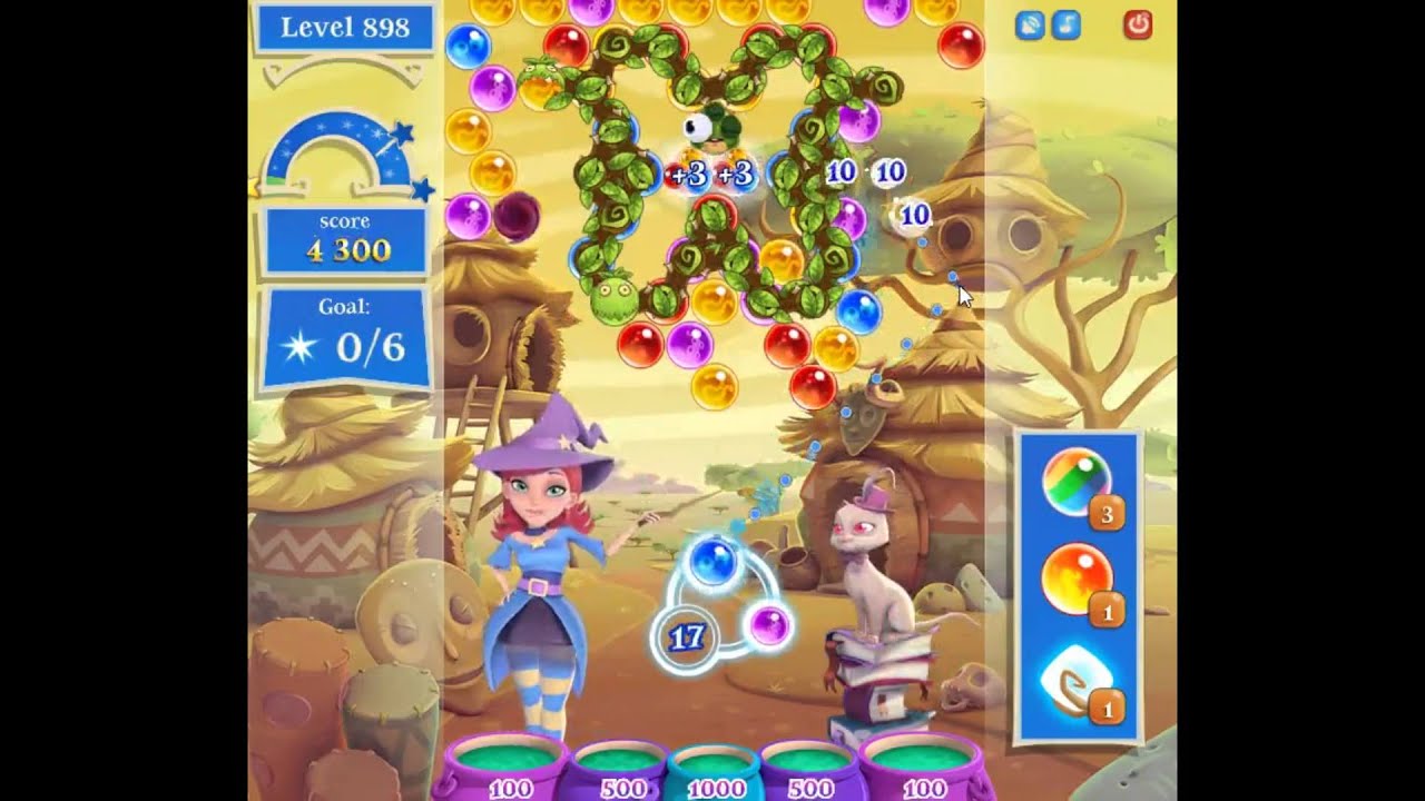 Bubble Witch Saga 2 Level 1692 - NO BOOSTERS 