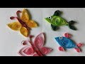 Paper quilling art for beginners  butterfly and fish in easy way 