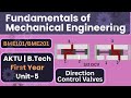 Direction Control Valves and Its Types | BME101 / BME201 Mechanical Engineering AKTU BTech 1st Year
