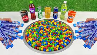 Mms Candy Vs Popular Sodas Coca Cola, Sprite, Pepsi, Fanta, Yedigün, Schweppes Mentos In Toilet