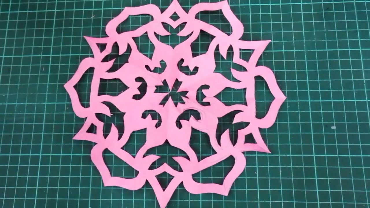 How to make Snowflakes out of paper - Paper Snowflake #44