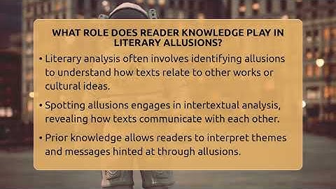 What Role Does Reader Knowledge Play In Literary Allusions? - Fictional Journeys