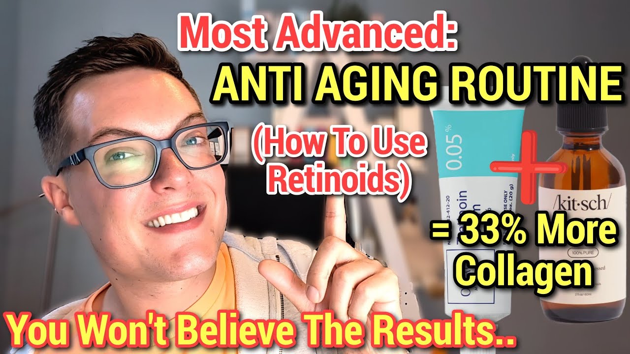 ADVANCED ANTI AGING EVENING ROUTINE - How To Use Tretinoin and Castor Oil