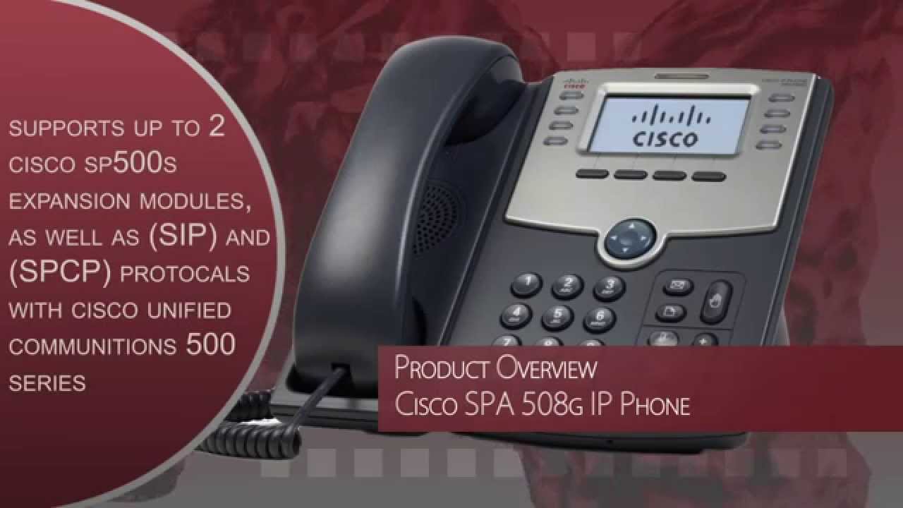 Cisco SPA 508G IP Phone Overview - YouTube