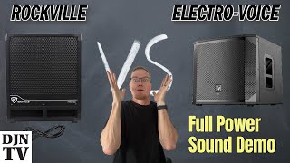 Surprise Results! Wide Open Sound Volume Test With Rockville vs ElectroVoice RBG12s vs ELX200 SP