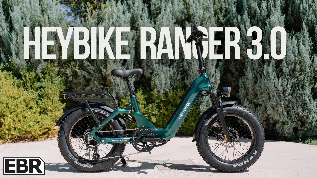 Play ElectricBikeReview.com's video for the Heybike Ranger 3.0 Pro Folding Fat-Tire Electric Bike on YouTube.