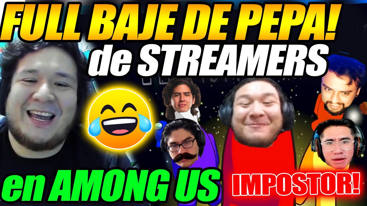 😂Baje de Pepa!!😂 Kingteka, Benjaz, Iwo y Sideral juegan AMONG US, no saben cómo ser IMPOSTOR