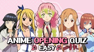 ANIME OPENING QUIZ | A to Z Challenge [EASY]