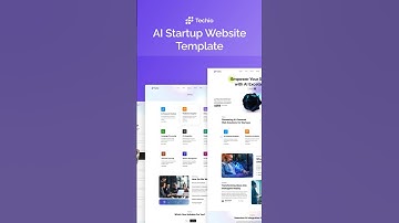 Techio   Startup Website Template #saas #software #shorts