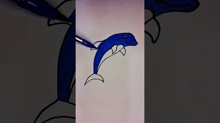 Howt to colouring a dolphin | colouring page | colouring | #colouring #colouringtutorial | Evas art