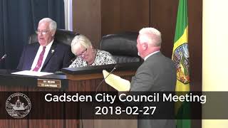 Gadsden City Council Meeting 2018-02-27