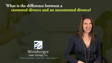 FAQ What is the difference between a contested divorce and an uncontested divorce?