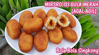 RECIPE BALL BALL SINGKONG FILLED RED SUGAR / MISRO FILLED RED SUGAR / RECIPE AGAL AGIL